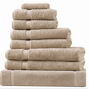 Madison Bath Towels - 600GSM Pebble/Honeycomb - Pack of 5