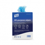 All-Purpose Anti Bac Wipe Blue Perforated Roll of 200 22x37cm