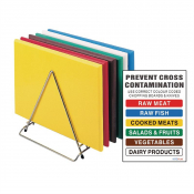 High Density Chopping Board Set Rack 455x305x12mm (6 Pack)