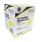 Glycerine Swabsticks (Lemon) 3 Pack of 25 Sachets