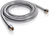 Shower Hose Anti-Kink St/St Chrome 1.5m
