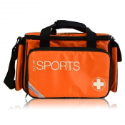 Large Sports First Aid Kit in Orange Bag