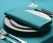 Amalfi Cotton Feel Napkin Turquoise - 51cm x 51cm