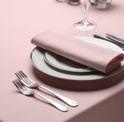Amalfi 163cm Dia Circular Tablecloth - Pink