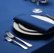 Amalfi Royal Blue Square Tablecloth 132 x 132