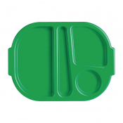 Large Polycarbonate Food Trays Green374mm (Pack of 10)