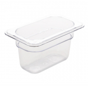 Polycarbonate 1/9 Gastronorm Container 100mm Clear(0.87Ltr)