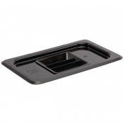 Polycarbonate 1/4 Gastronorm Lid Black