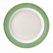 Rio Green Plate Slimline 25.5cm 10inch Pack 24