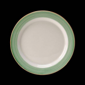 Rio Green Plate Slimline 25.5cm 10inch Pack 24
