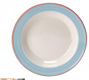 Rio Blue Soup Plate Slim 21.5cm 8 1/2inch 39.75cl Pack 24