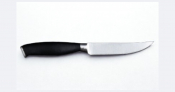Steak Knife Black ABS Handle Tapered Blade Plain Pack 12