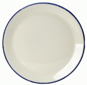 Blue Dapple Plate Coupe 28cm 11inch Pack 12