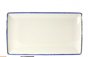 Blue Dapple Rectangle One 27 x 16.75cm 10 5/8inch Pack 6