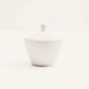 Simplicity White Sugar Bowl Covered Harmony 20cl7oz Pack 6