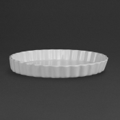 Olympia Whiteware Flan Dishes 297mm (6 pack)