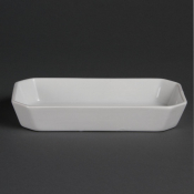 Whiteware Rectangular Hors d'Oeuvre Dishes 235x122mm (x6)