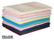 Fitted Sheet Single - Yellow Polycotton