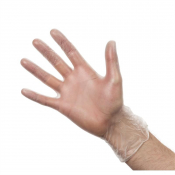 Vogue Powdered Vinyl Gloves Large (Pack of 100)